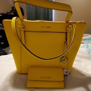 Large leather purse and wallet